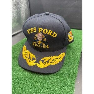 Vintage USS FORD FFG 54 The Corps US Navy Baseball Cap Hat One Size